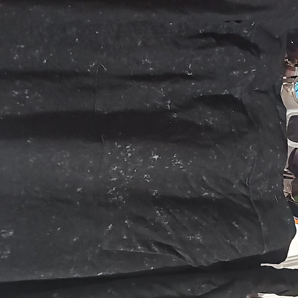 NWOT black and gray tye dye that says nope not today in white - Picture 3 of 5